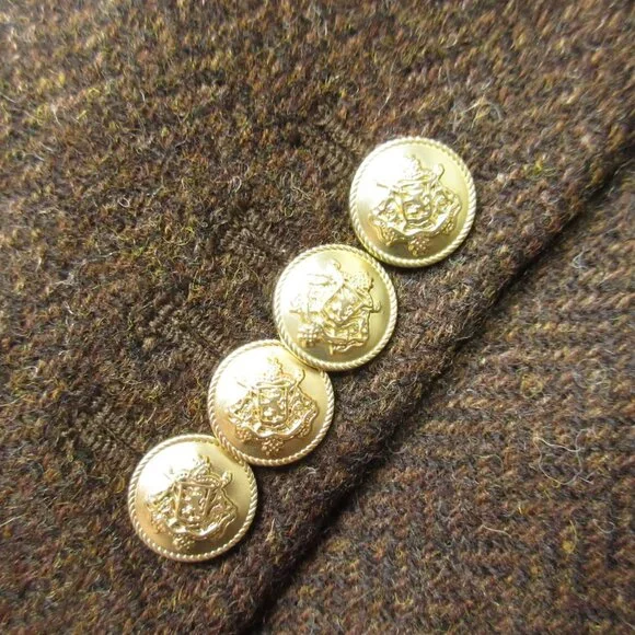 NWT J.Crew Willa Blazer in Brown Chocolate Umber Herringbone Wool Jacket 10 - Picture 4 of 6